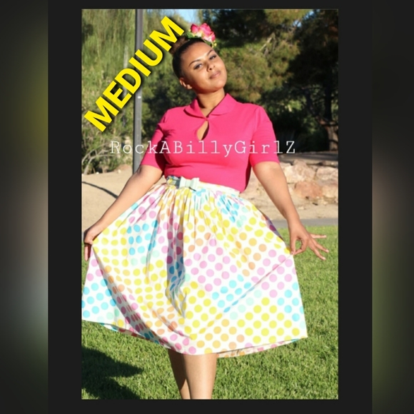 Tatyana Keynote Fushia Pink Vintage 1950's Pinup Stretch Keyhole Top w Darting - Picture 1 of 3